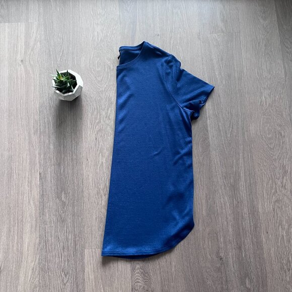 Ann Taylor Cobalt Blue Short Sleeve Knit T-Shit - Picture 9 of 9